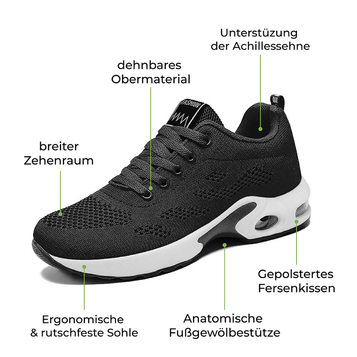 Damskie Buty Sportowe Ortopedyczne — Amortyzowana Wkładka, Oddychające, Lekkie