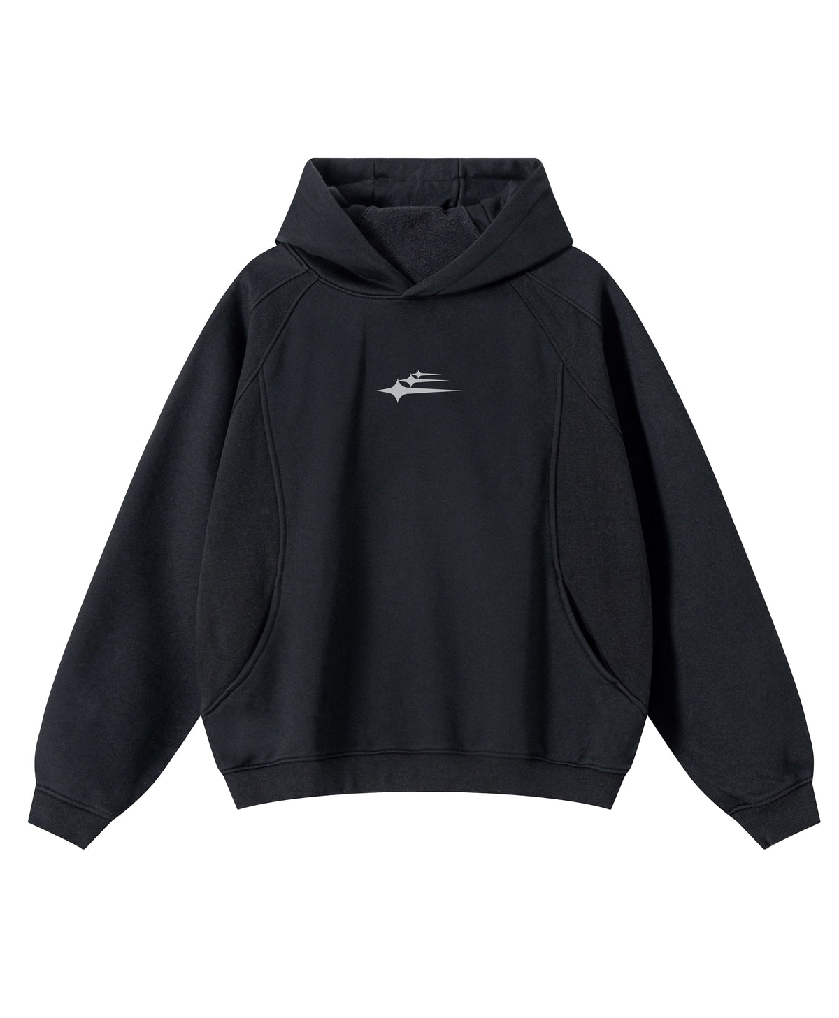 Bluza z kapturem, długimi rękawami, kieszenią kangurka i logo