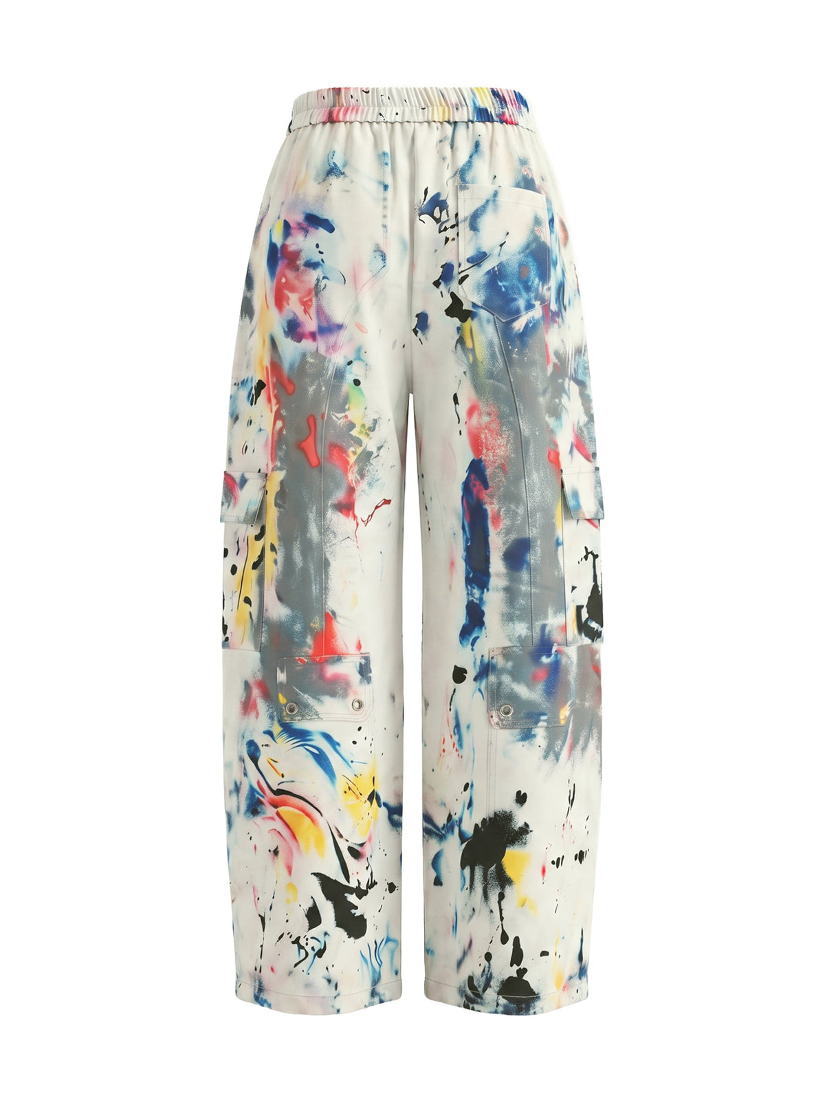 Women's High-Waisted Wide-Leg Pants, Graffiti Print
