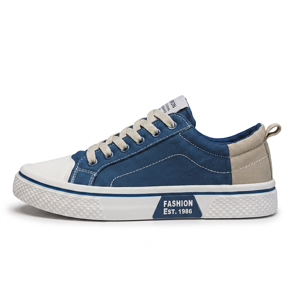 Unisex tenisky na tkaničky s kontrastní podrážkou