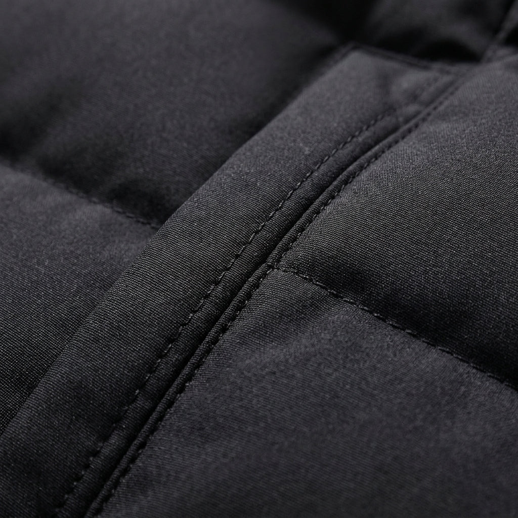 Men's Quilted Hooded Jacket With Pockets
