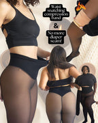 Női magas derekú leggings, testhezálló, hosszú