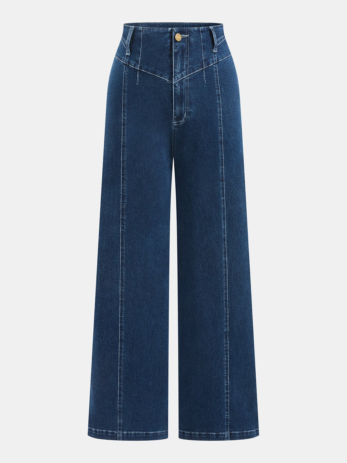 Women's Straight-Leg Jeans, Navy Blue, Mid Rise