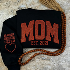 Női fekete melegítőfelső MOM felirattal