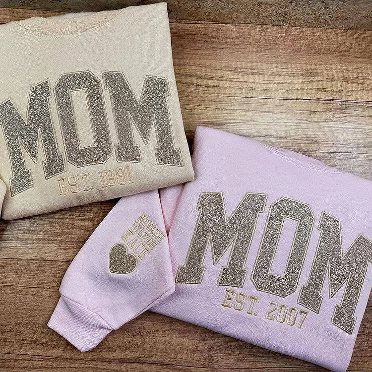 Női fekete melegítőfelső MOM felirattal