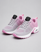Damskie sneakersy sznurowane z ażurową cholewką i grubą podeszwą
