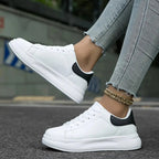 Damskie sneakersy sportowe sznurowane na grubej podeszwie