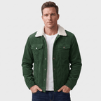 Men's Corduroy Jacket With Collar and Pockets
