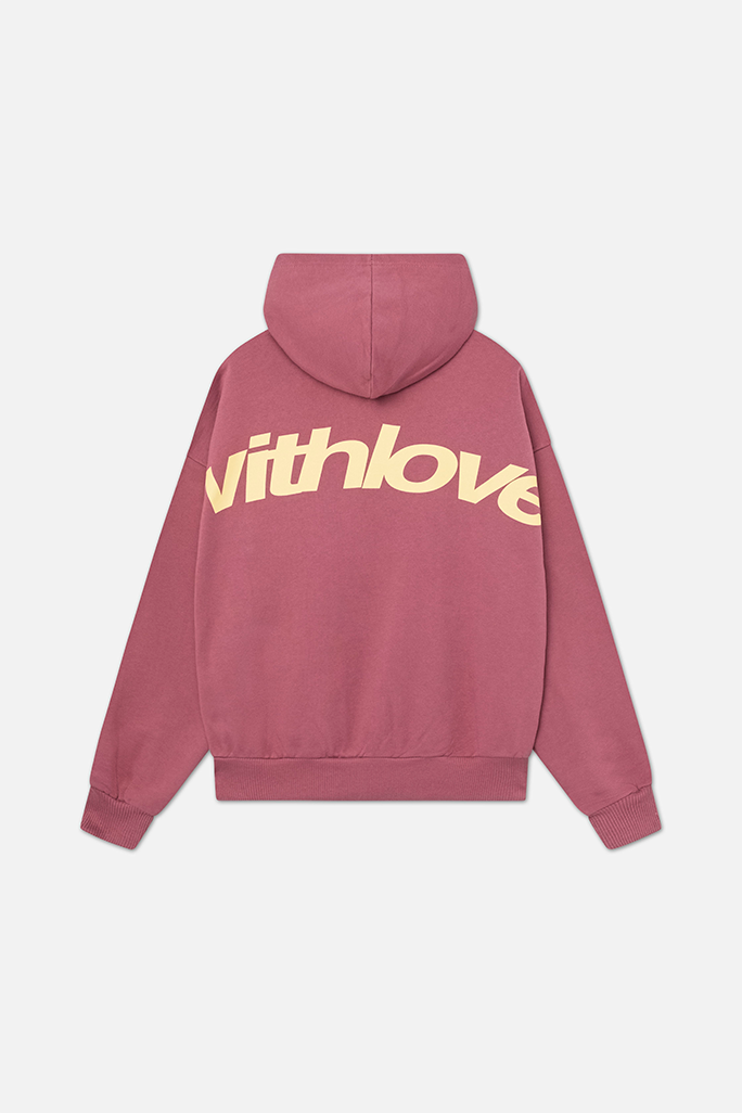 Bluza unisex z kapturem, długim rękawem i białym nadrukiem graficznym na plecach