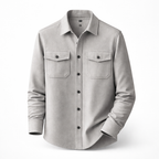 Férfi overshirt klasszikus gallérral, mellzsebekkel, hosszú ujjal