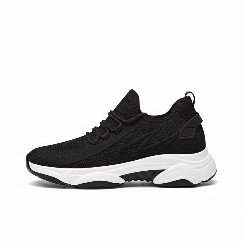 Sneakersy uniseks na profilowanej platformie ze sznurowaniem