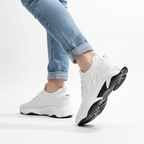 Sneakersy uniseks na profilowanej platformie ze sznurowaniem