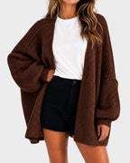 Női oversize kötött kardigán bő ujjal