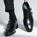 Férfi monk strap mokaszin dupla csattal