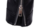 Men's Biker Jacket With Belt and Zippers