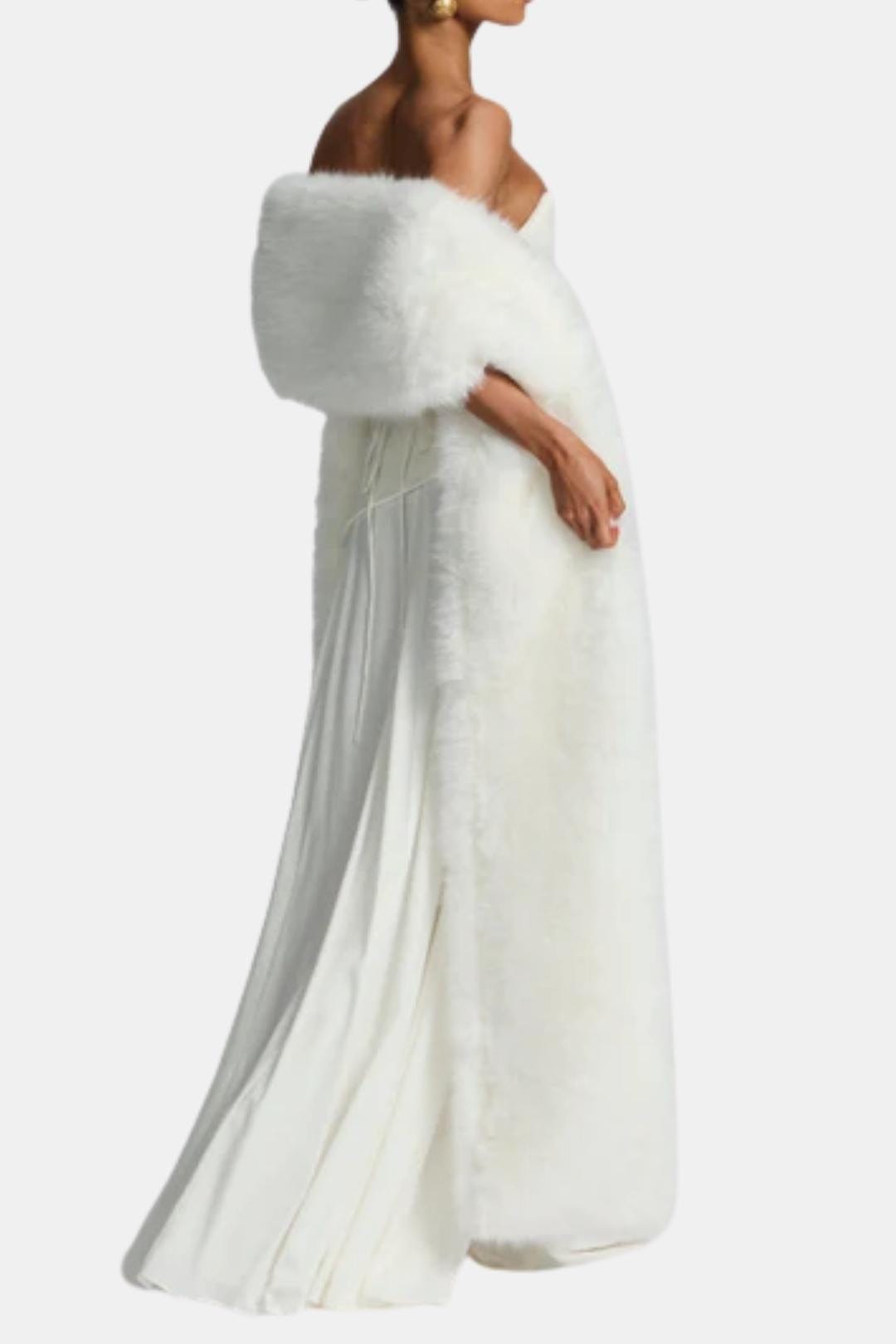 Dámská šála z umělé kožešiny maxi, dlouhá, elegantní provedení