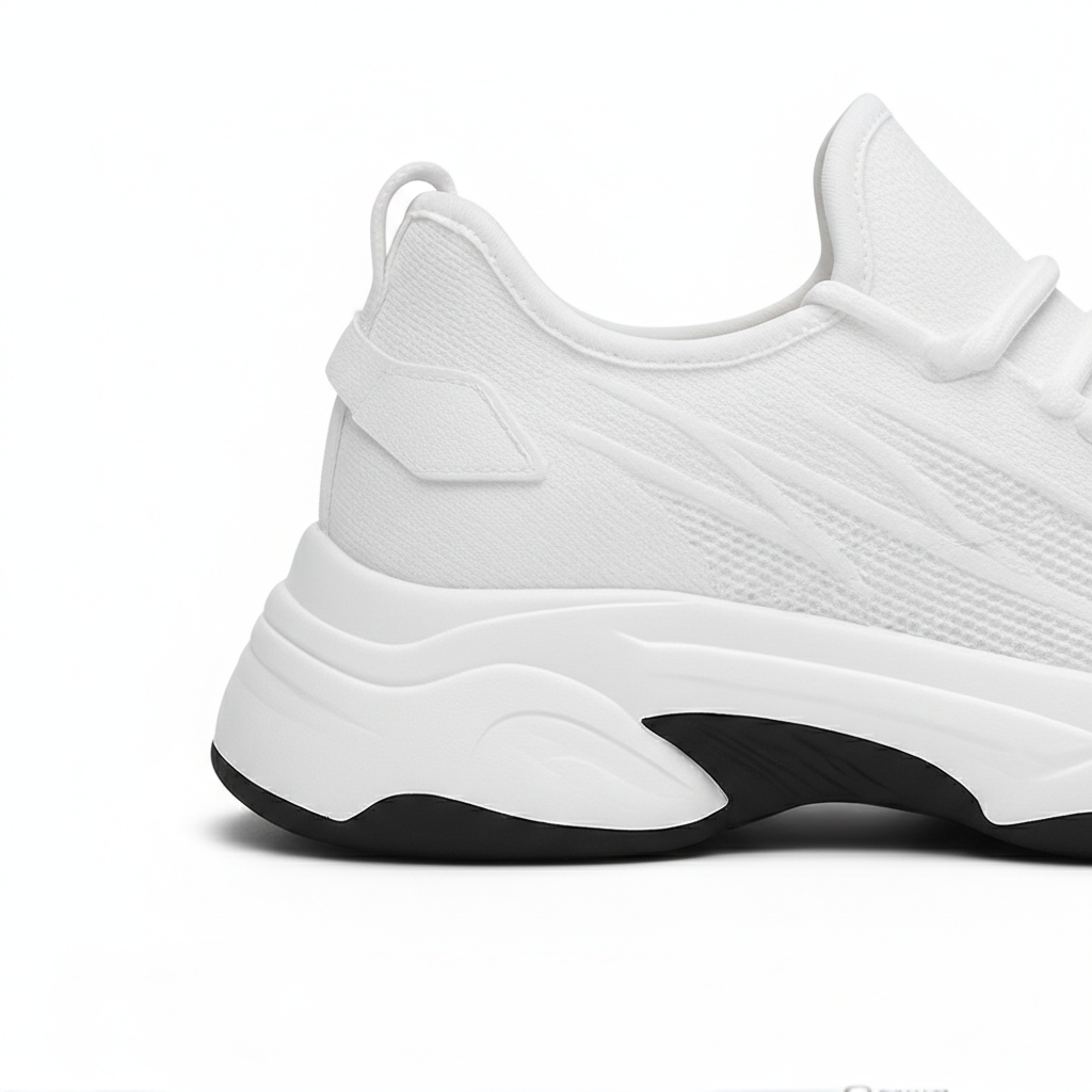 Sneakersy uniseks na profilowanej platformie ze sznurowaniem