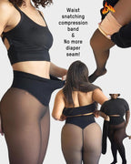 Női alakformáló leggings magas derékkal