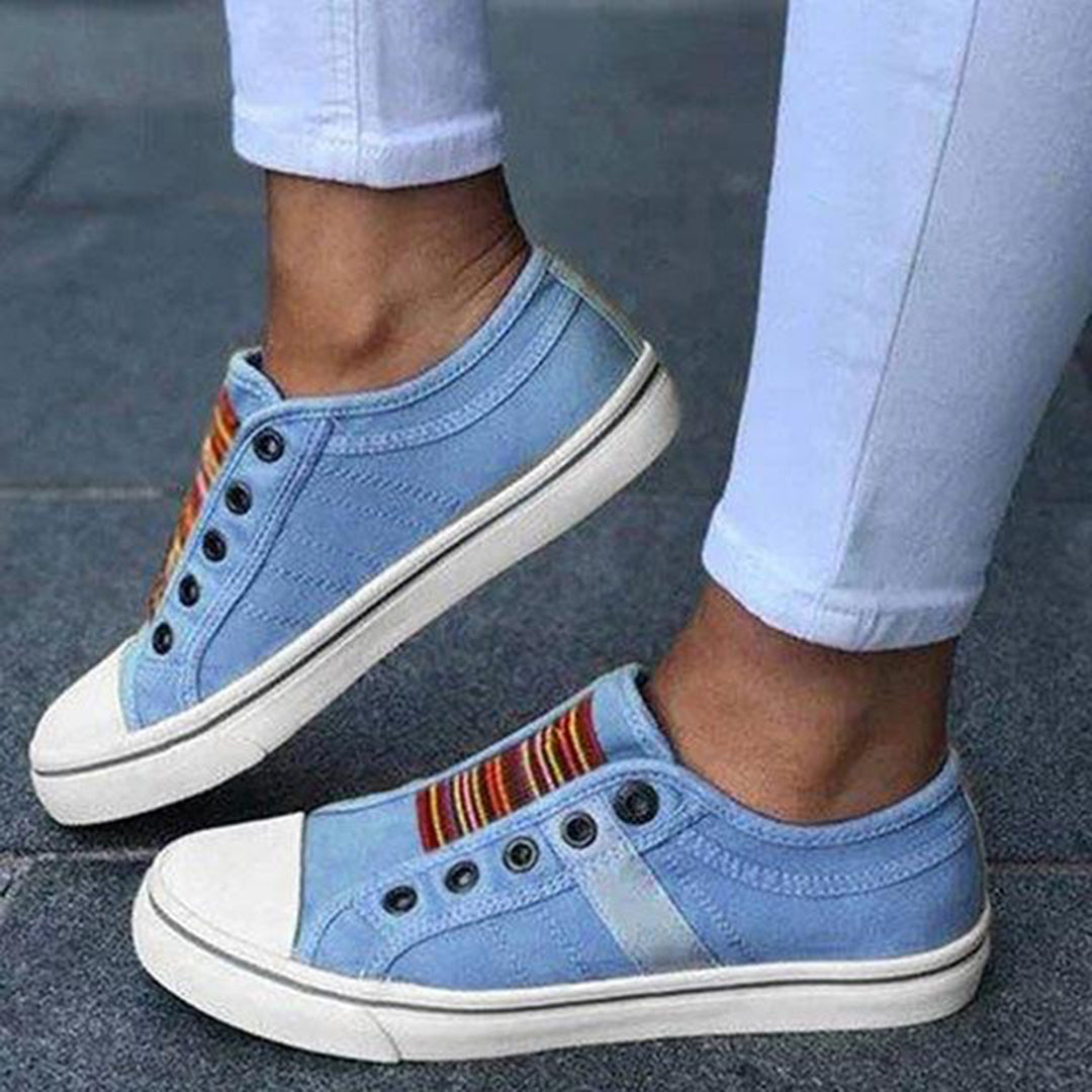 Damskie sneakersy wsuwane z siatki, antypoślizgowe, letnie, 4 kolory