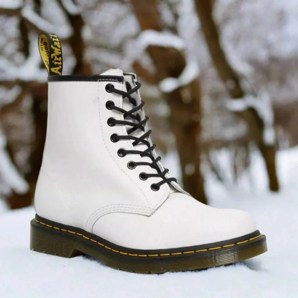 Unisex Work-Style Lace-Up Ankle Boots With Round Toe