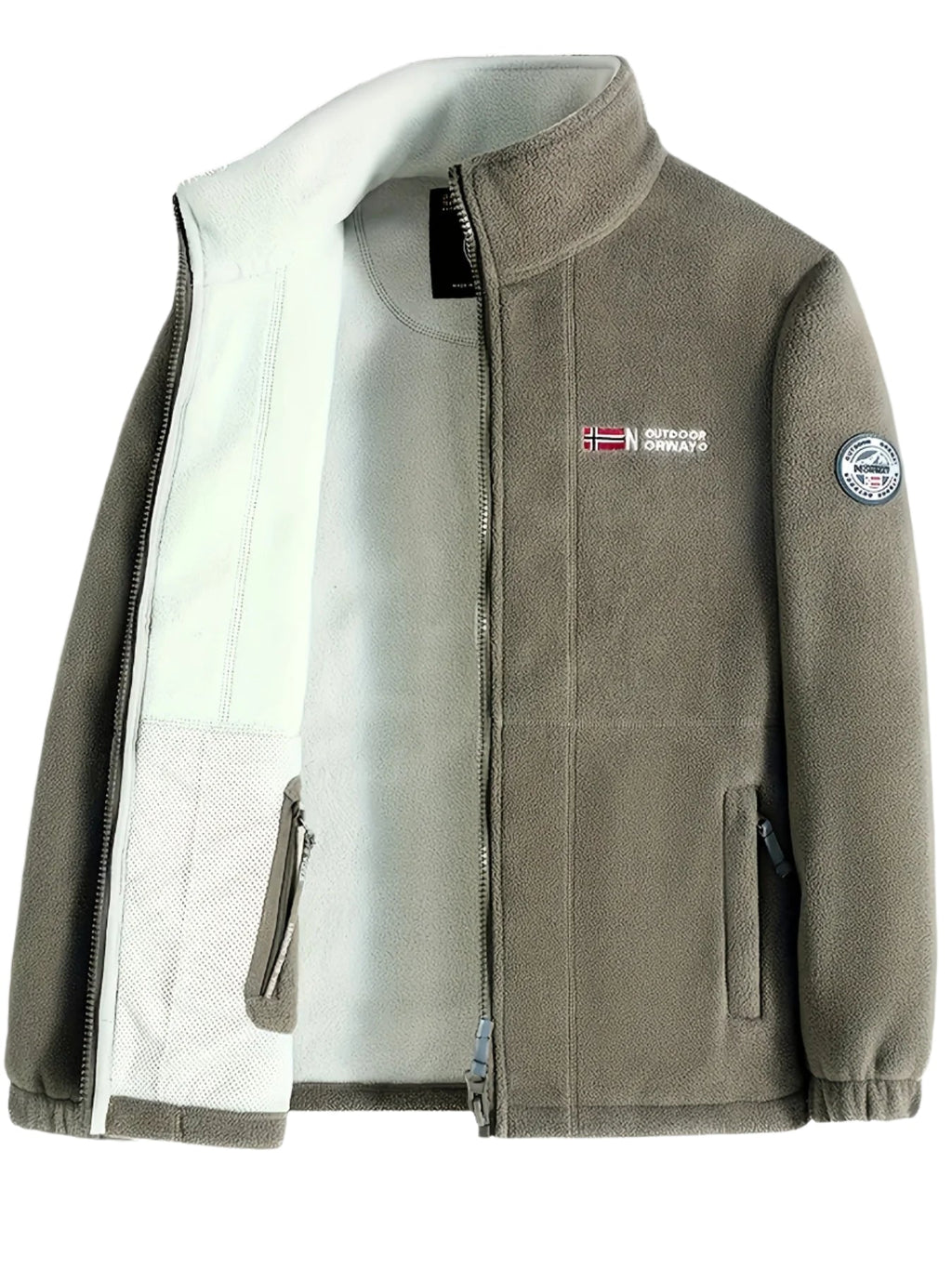 Női dzseki állógallérral és cipzáras zsebekkel