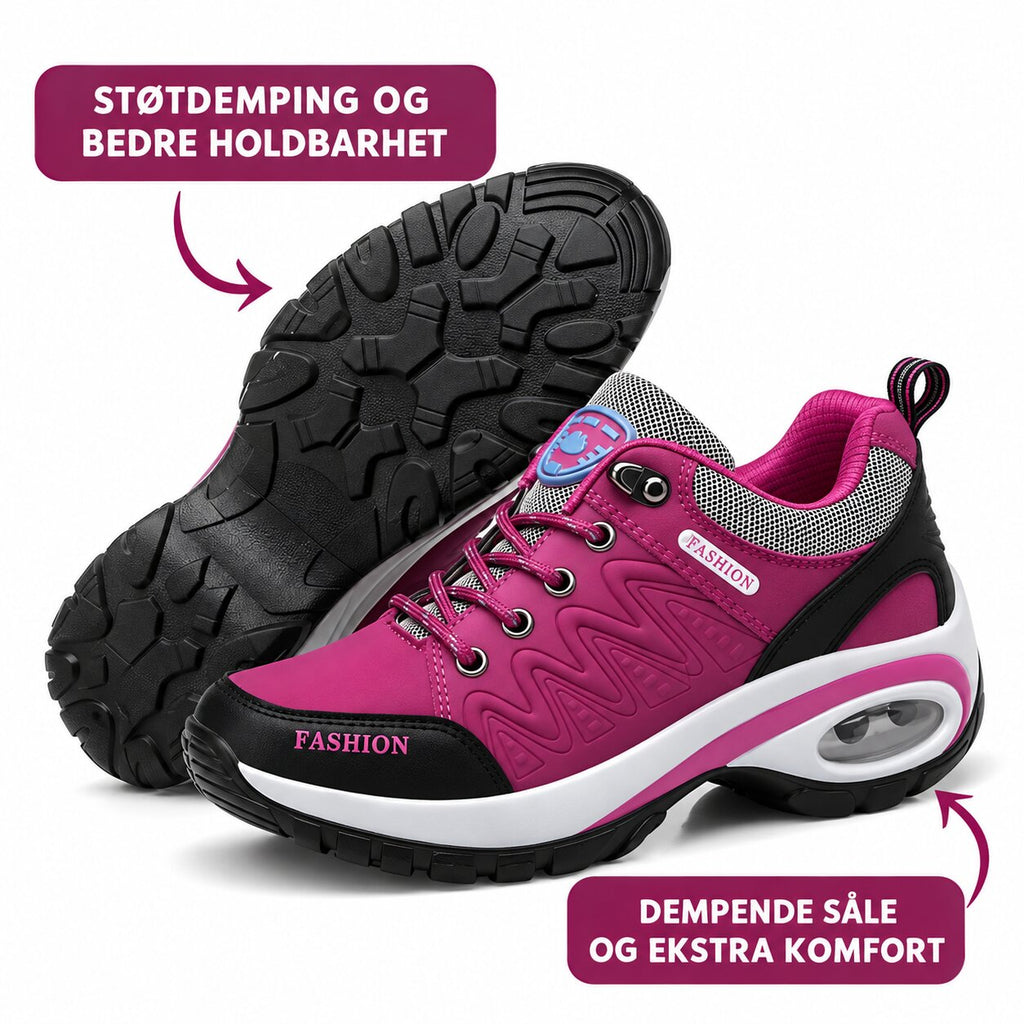 Sportowe buty sznurowane z grubą kontrastową podeszwą