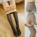 Női bélelt leggings, testhezálló, harisnyaszerű kidolgozással
