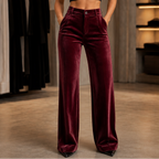 Women's Wide-Leg Pants With a High Waist