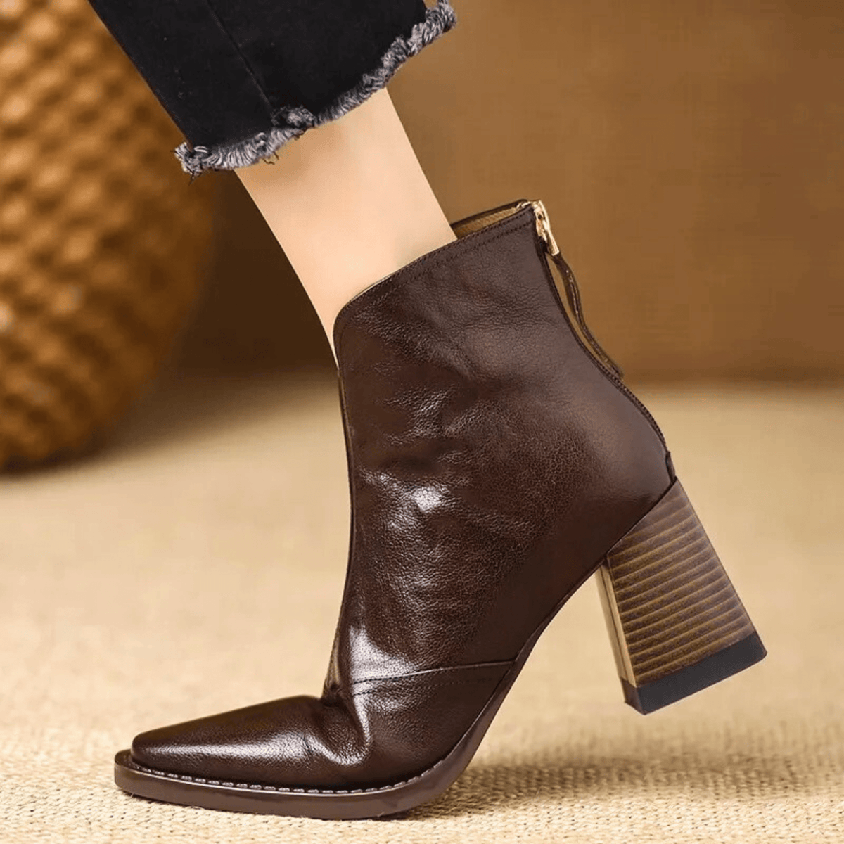 Zofia | Eleganckie Botki na Obcasie